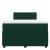 Pat box spring cu saltea, verde închis, 120x190 cm, catifea GartenMobel Dekor