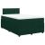 Pat box spring cu saltea, verde închis, 120x190 cm, catifea GartenMobel Dekor