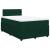 Pat box spring cu saltea, verde închis, 120x190 cm, catifea GartenMobel Dekor