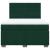 Pat box spring cu saltea, verde închis, 140x200 cm, catifea GartenMobel Dekor