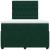 Pat box spring cu saltea, verde închis, 120x190 cm, catifea GartenMobel Dekor