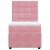 Pat box spring cu saltea, roz, 80x200 cm, catifea GartenMobel Dekor
