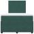 Pat box spring cu saltea, verde închis, 120x190 cm, catifea GartenMobel Dekor