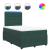 Pat box spring cu saltea, verde închis, 120x190 cm, catifea GartenMobel Dekor