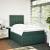 Pat box spring cu saltea, verde închis, 120x190 cm, catifea GartenMobel Dekor