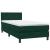 Pat box spring cu saltea, verde închis, 80x210 cm, catifea GartenMobel Dekor