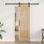 Ușă glisantă Natural și Negru 61 x 198,5 cm Lemn de pin masiv GartenMobel Dekor