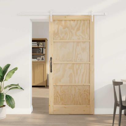 Ușă glisantă ORKDAL Maro 93 x 202 cm Lemn de pin masiv GartenMobel Dekor