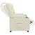 Fotoliu rabatabil, crem, piele ecologică GartenMobel Dekor