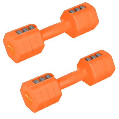 Set gantere reglabile HMS HL03 2 x 2.5 KG, portocaliu FitLine Training