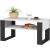 Masuta de cafea Domi cu raft inferior, blat laminat, 92x50x45 cm, alb si negru Household NewTrend