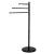 Suport cuier pentru prosoape cu 3 brate, inaltime 86cm, negru Household NewTrend