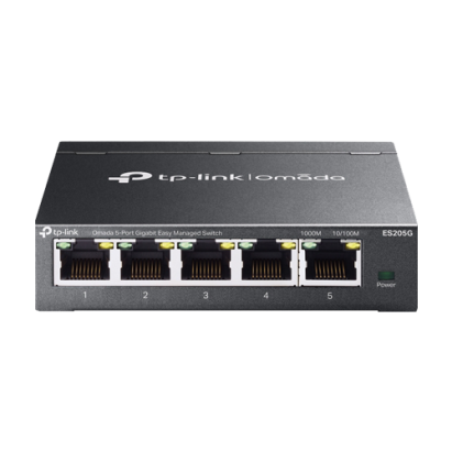 Switch 5 porturi RJ45 Gigabit, Easy Managed - TP-Link Omada ES205G SafetyGuard Surveillance
