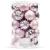 Set globuri de Craciun, 20 bucati, 5 modele, 6cm, roz Household NewTrend