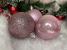 Set globuri de Craciun, 20 bucati, 5 modele, 6cm, roz Household NewTrend