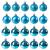 Set globuri de Craciun, 20 bucati, 3 modele, 4cm, albastru Household NewTrend