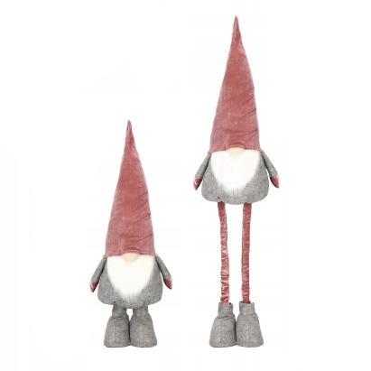 Figurina Craciun, Gnom, picioare telescopice, inaltime extensibila 80-120cm Household NewTrend