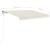 Copertină retractabilă manual cu LED, crem, 3,5x2,5 m GartenMobel Dekor