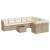 Set canapele de grădină cu perne, 10 piese, bej, poliratan GartenMobel Dekor