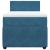 Pat continental cu saltea, albastru, 80x200 cm, catifea GartenMobel Dekor