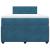 Pat box spring cu saltea, albastru, 120x190 cm, catifea GartenMobel Dekor
