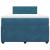 Pat box spring cu saltea, albastru, 120x190 cm, catifea GartenMobel Dekor