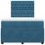 Pat box spring cu saltea, albastru închis, 120x190 cm, catifea GartenMobel Dekor