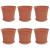 Ghivece pentru plante 6 pcs Roșu cărămidă Ø 19 x 16 cm Plastic GartenMobel Dekor