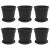 Ghivece pentru plante 6 pcs Negru Ø 17 x 14 cm Plastic GartenMobel Dekor