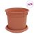 Ghivece pentru plante 24 pcs Roșu cărămidă Ø 15 x 12 cm Plastic GartenMobel Dekor