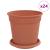 Ghivece pentru plante 24 pcs Roșu cărămidă Ø 17 x 14 cm Plastic GartenMobel Dekor