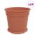 Ghivece pentru plante 24 pcs Roșu cărămidă Ø 19 x 16 cm Plastic GartenMobel Dekor