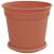 Ghivece pentru plante 24 pcs Roșu cărămidă Ø 19 x 16 cm Plastic GartenMobel Dekor