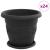 Ghivece pentru plante 24 pcs Negru Ø 26 x 21.5 cm Plastic GartenMobel Dekor