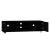 Comodă TV, negru, 140x40,5x35 cm, lemn prelucrat GartenMobel Dekor