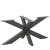 Picior masă de cafea, formă de păianjen, antracit, 98x58x(42-43) cm, oțel GartenMobel Dekor