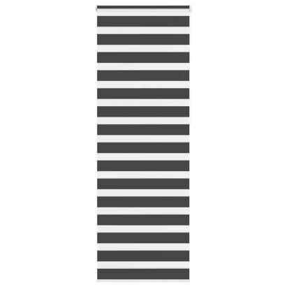 Jaluzea tip zebra neagră lățime țesătură 75,9 cm poliester GartenMobel Dekor