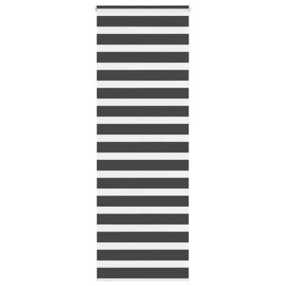 Jaluzea tip zebra neagră lățime țesătură 85,9 cm poliester GartenMobel Dekor
