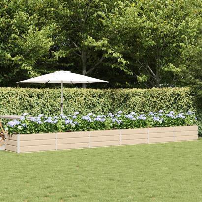 Jardinieră Creme 600 x 80 x 45 cm Oțel GartenMobel Dekor