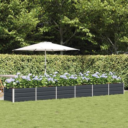 Jardinieră Antracit 480 x 80 x 45 cm Oțel GartenMobel Dekor