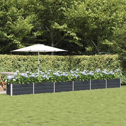 Jardinieră Antracit 480 x 50 x 45 cm Oțel Galvanizat GartenMobel Dekor