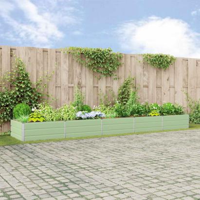 Jardinieră Verde pastel 195 x 100 x 45 cm Oțel Galvanizat GartenMobel Dekor