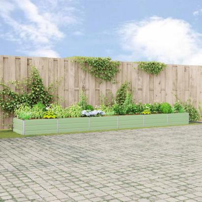 Jardinieră Verde pastel 195 x 100 x 45 cm Oțel Galvanizat GartenMobel Dekor