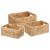 Coșuri de depozitare 3 pcs natural 40 x 30 x 18 cm GartenMobel Dekor