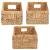 Coșuri de depozitare 3 pcs natural 40 x 30 x 18 cm GartenMobel Dekor
