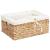Coșuri de depozitare 3 pcs natural 40 x 30 x 18 cm GartenMobel Dekor