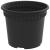 Ghiveci rotund pentru flori 6 pcs Negru Ø 12,5 x 10 cm Plastic GartenMobel Dekor