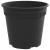 Ghiveci rotund pentru flori 6 pcs Negru Ø 19 x 16 cm Plastic GartenMobel Dekor
