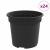 Ghiveci rotund pentru flori 24 pcs Negru Ø 15 x 12 cm Plastic GartenMobel Dekor