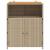 Dulap cu raft Bej 70 x 50 x 87 cm Poliester și Rattan Roly GartenMobel Dekor
